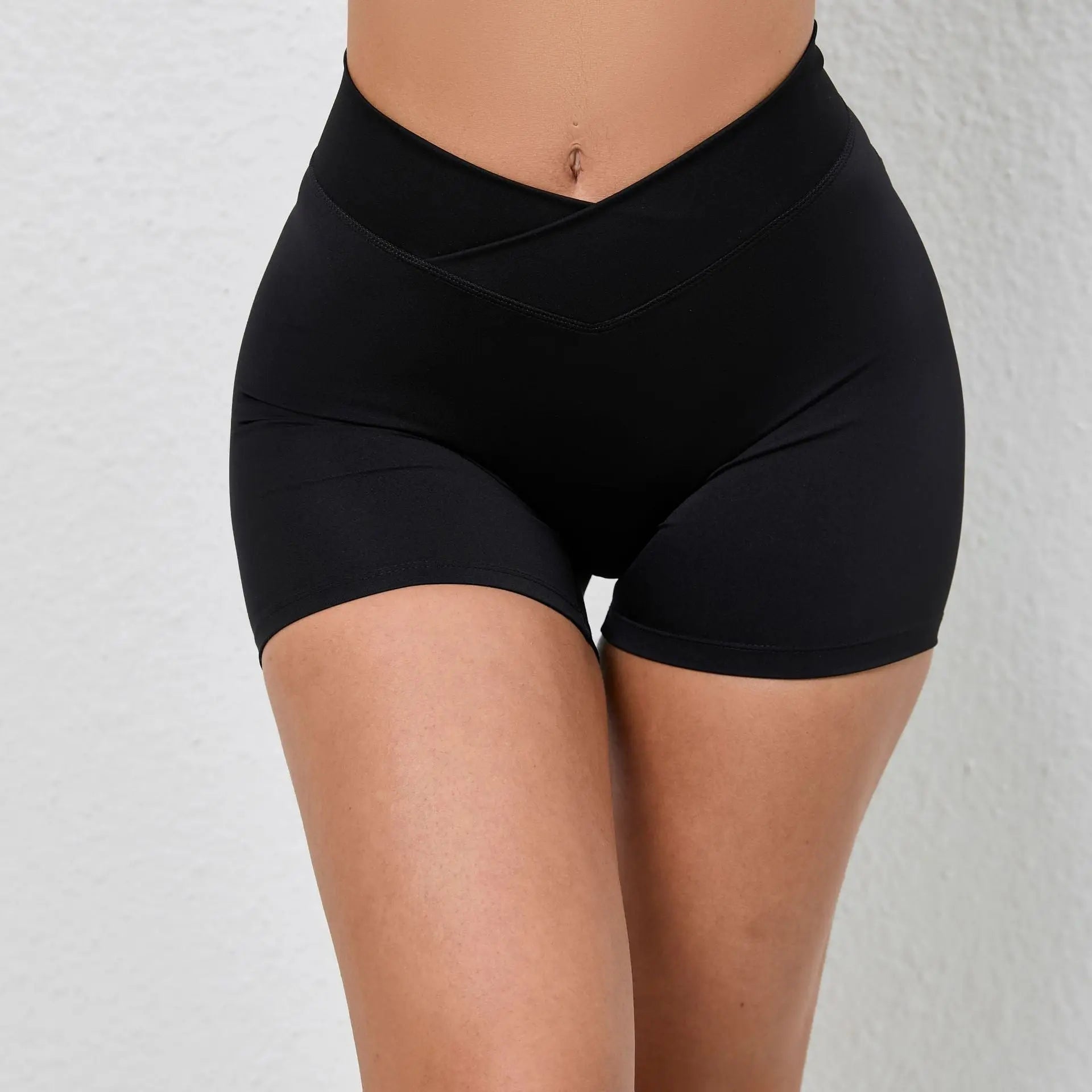 Cross Waist Cool Breathable Exercise Shorts Peach Hip Fitness Shorts Women Hip Lifting Stretch Yoga Shorts - Yara fashion  75182870 Cross Waist Cool Breathable Exercise Shorts Peach Hip Fitness Shorts Women Hip Lifting Stretch Yoga Shorts 