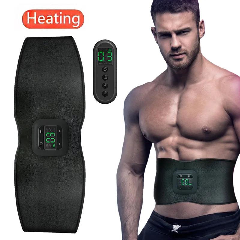 Electric Abdominal Toning Belt EMS Body Slimming Massage Belt Heating Warm Belly Abdomen Muscle Stimulator Fitness Weight Lose - Yara fashion  11391864 Electric Abdominal Toning Belt EMS Body Slimming Massage Belt Heating Warm Belly Abdomen Muscle Stimulator Fitness Weight Lose 