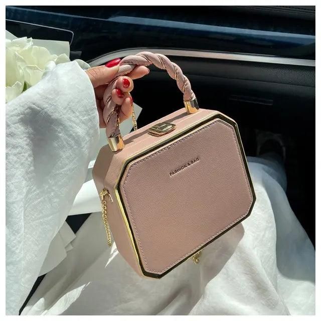 Fashion Designer Metal Square Bag Ladies Small Cell Phone Chain One Shoulder Crossbody Purse Box Evening Print Classical Solid - Yara fashion  56809654 Fashion Designer Metal Square Bag Ladies Small Cell Phone Chain One Shoulder Crossbody Purse Box Evening Print Classical Solid 