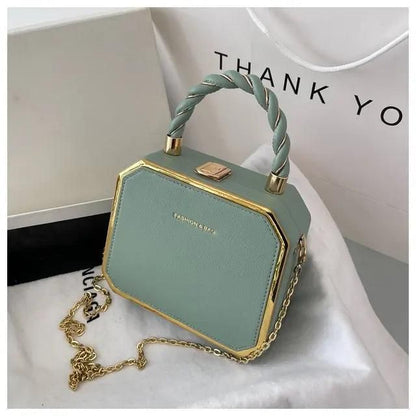 Fashion Designer Metal Square Bag Ladies Small Cell Phone Chain One Shoulder Crossbody Purse Box Evening Print Classical Solid - Yara fashion  58421888 Fashion Designer Metal Square Bag Ladies Small Cell Phone Chain One Shoulder Crossbody Purse Box Evening Print Classical Solid 