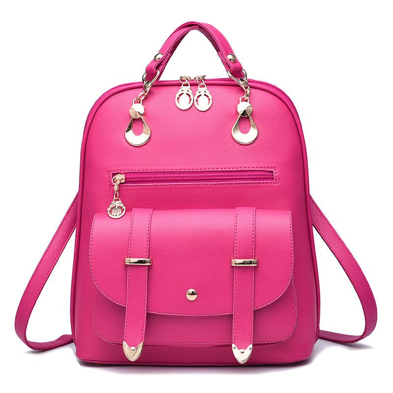 Female bag fashion PU leather dual-use backpack - Yara fashion  47652593 Female bag fashion PU leather dual-use backpack 