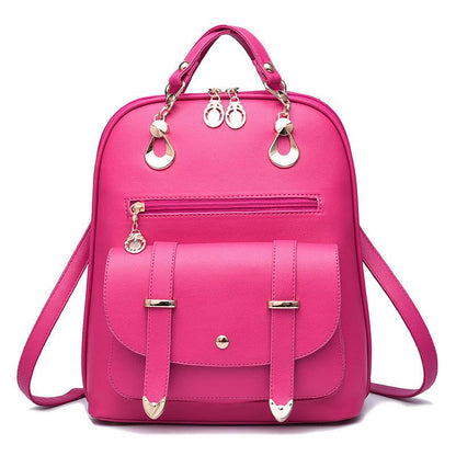 Female bag fashion PU leather dual-use backpack - Yara fashion  47652593 Female bag fashion PU leather dual-use backpack 