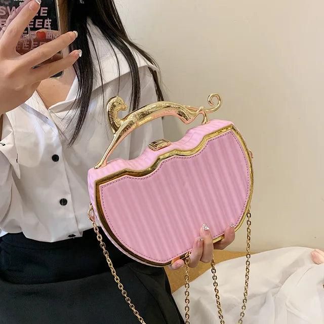 Female Luxury Designer Stripe Printed Women's Handbag Fashion Chain Crossbody Bag Box Tote 2024 Summer New Ladies Shoulder Purse - Yara fashion  81660287 Female Luxury Designer Stripe Printed Women's Handbag Fashion Chain Crossbody Bag Box Tote 2024 Summer New Ladies Shoulder Purse 