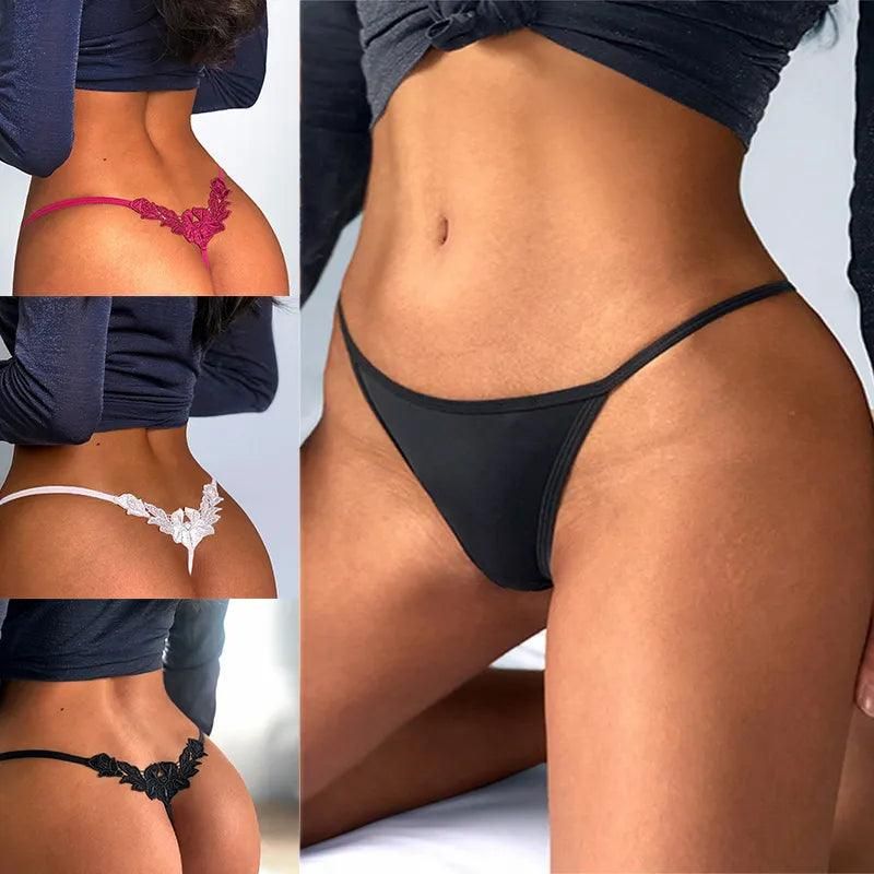 Floral Embroidered Sexy Briefs Low Waist G-String Seduction Thin Women Underwear Seamless Sexy Hollow Out Panties Thong Lingerie - Yara fashion  84592055 Floral Embroidered Sexy Briefs Low Waist G-String Seduction Thin Women Underwear Seamless Sexy Hollow Out Panties Thong Lingerie 