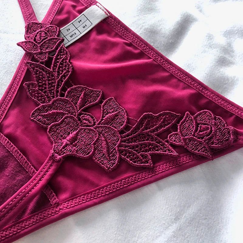 Floral Embroidered Sexy Briefs Low Waist G-String Seduction Thin Women Underwear Seamless Sexy Hollow Out Panties Thong Lingerie - Yara fashion  63707725 Floral Embroidered Sexy Briefs Low Waist G-String Seduction Thin Women Underwear Seamless Sexy Hollow Out Panties Thong Lingerie 