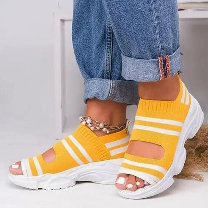 Flying Woven Sandals Women's New Summer - Yara fashion  11401140 Flying Woven Sandals Women's New Summer 