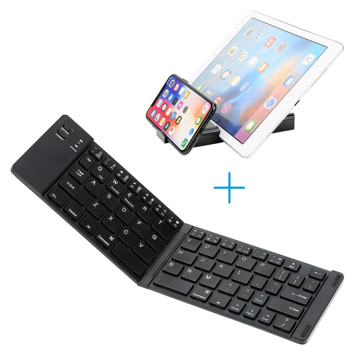 Folding Metal Bluetooth Foldable Keyboard Mini Bluetooth Wireless - Yara fashion  88424556 Folding Metal Bluetooth Foldable Keyboard Mini Bluetooth Wireless 