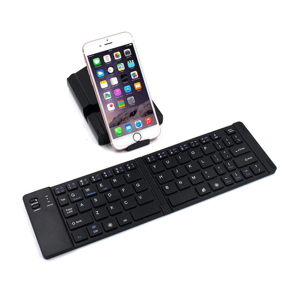 Folding Metal Bluetooth Foldable Keyboard Mini Bluetooth Wireless - Yara fashion  70800639 Folding Metal Bluetooth Foldable Keyboard Mini Bluetooth Wireless 