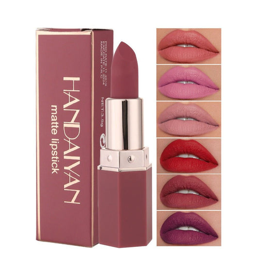 HANDAIYAN Han Daiyan Amazon Hot 6 Color Matte Moisturizing Lipstick lipstick - Yara fashion  94169568 HANDAIYAN Han Daiyan Amazon Hot 6 Color Matte Moisturizing Lipstick lipstick 