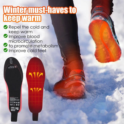 Heated Insoles For Men Women Rechargeable Heating Boot Insole Feet Warmer Pads Cut To Any Size Heating Electric Heated Insoles - Yara fashion  53700087 Heated Insoles For Men Women Rechargeable Heating Boot Insole Feet Warmer Pads Cut To Any Size Heating Electric Heated Insoles 