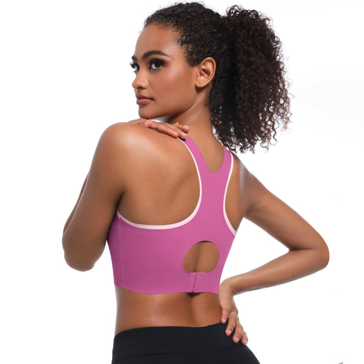 High Strength One Piece Breathable Coaster Adjustable Breasted Underwear Shockproof Push up Yoga Clothes Sports Bra - Yara fashionYara fashion