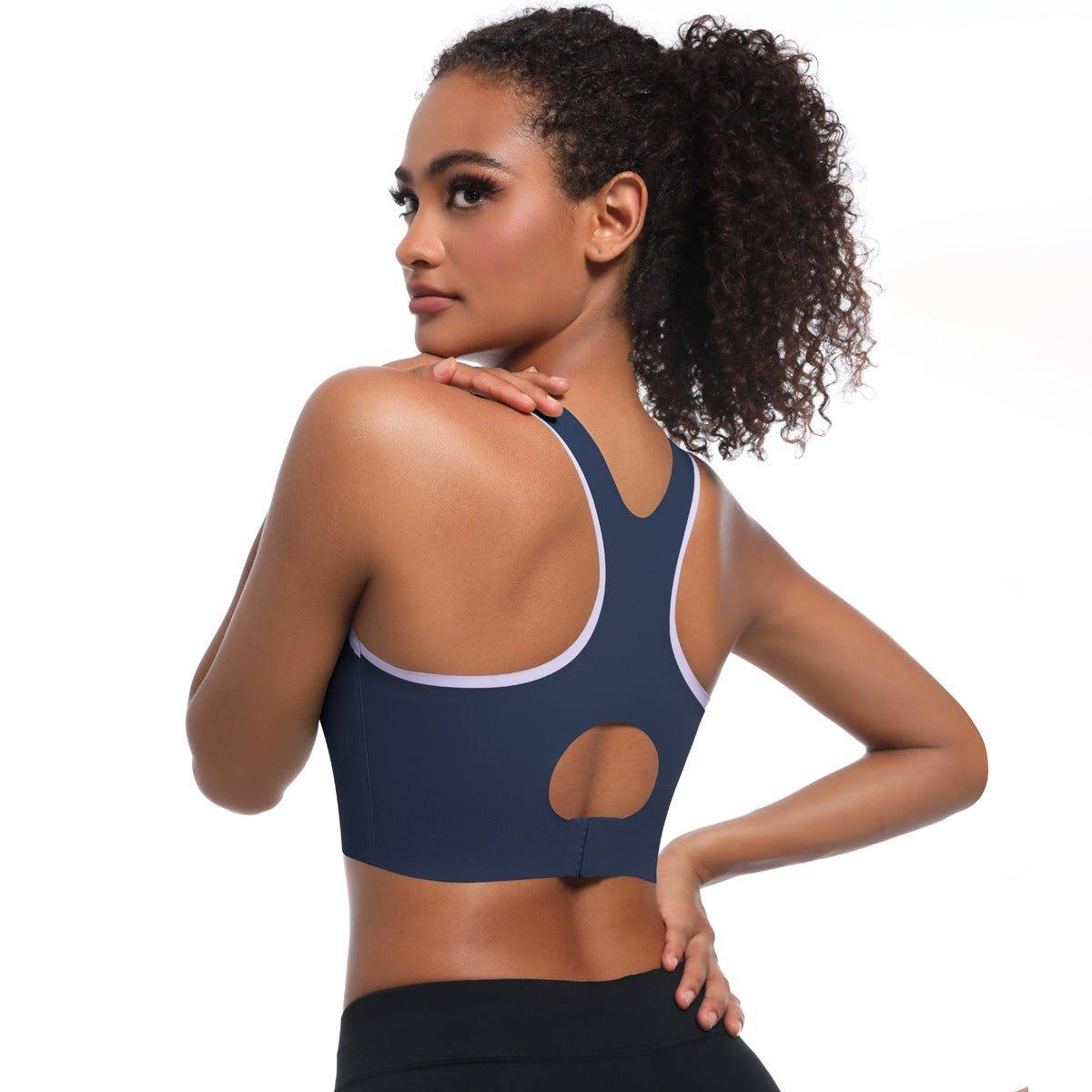 High Strength One Piece Breathable Coaster Adjustable Breasted Underwear Shockproof Push up Yoga Clothes Sports Bra - Yara fashionYara fashion