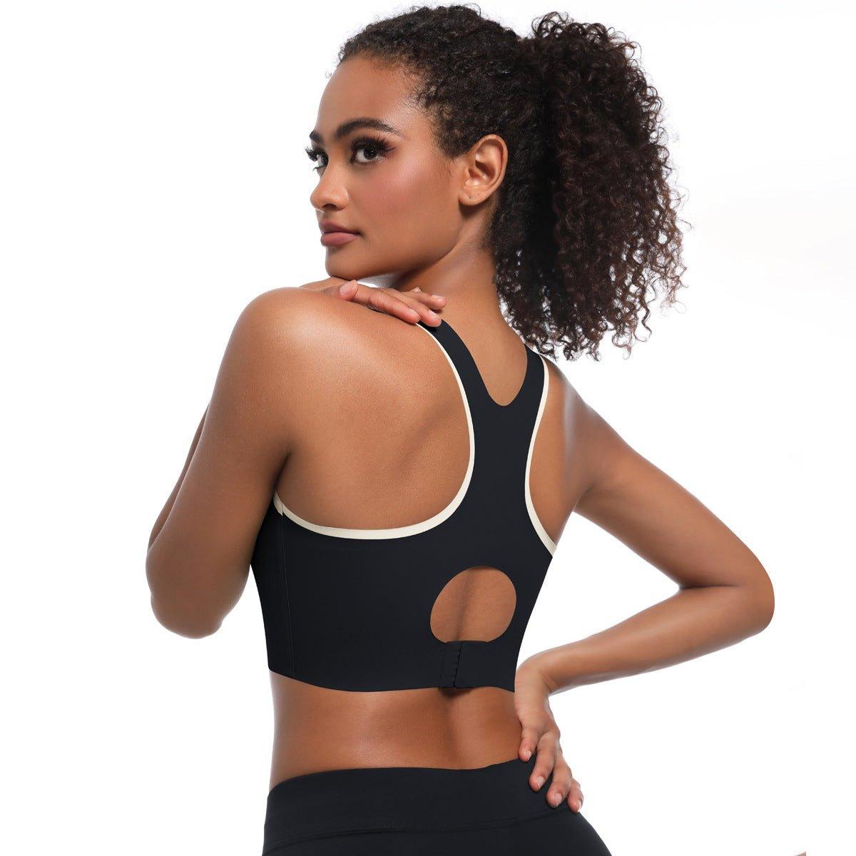 High Strength One Piece Breathable Coaster Adjustable Breasted Underwear Shockproof Push up Yoga Clothes Sports Bra - Yara fashionYara fashion