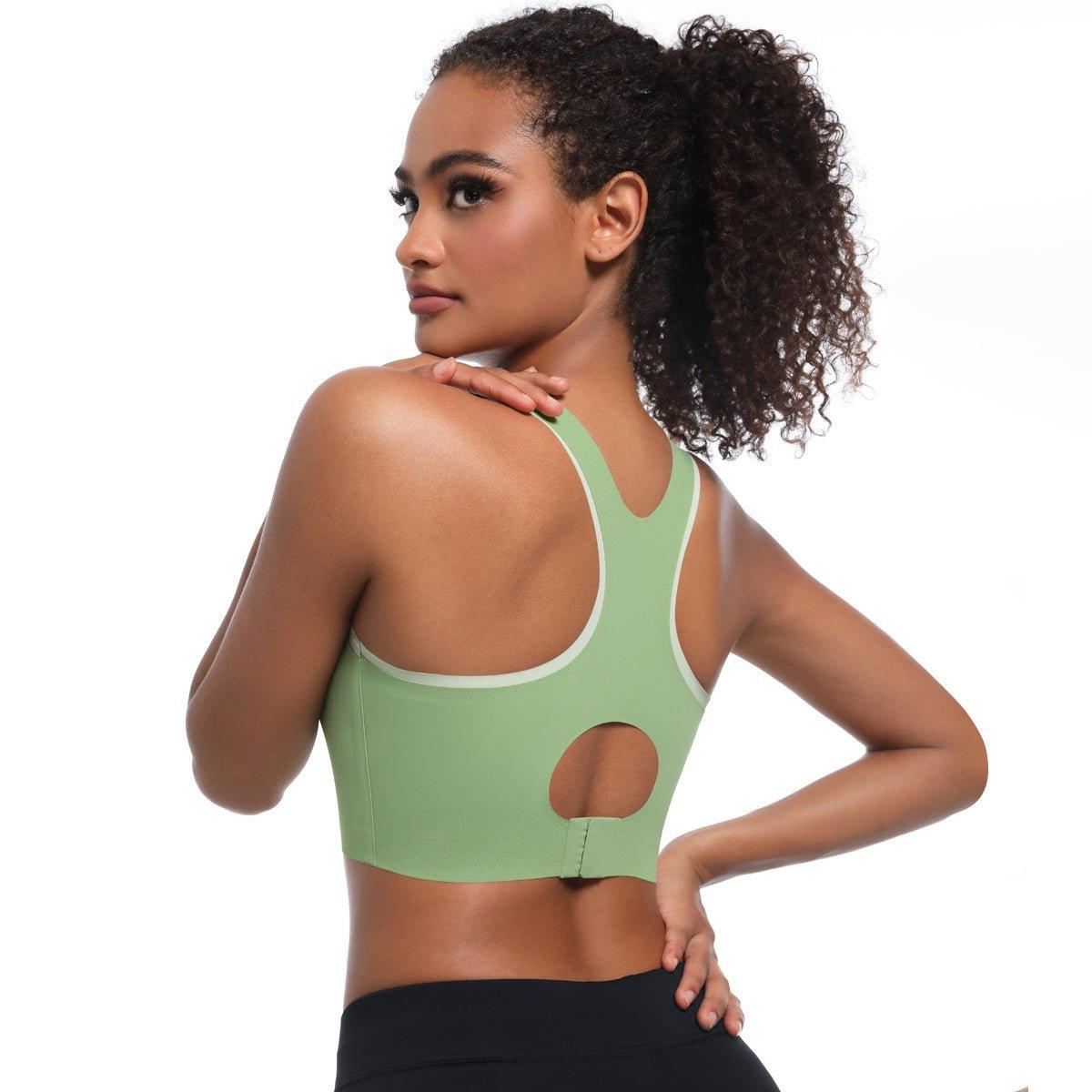 High Strength One Piece Breathable Coaster Adjustable Breasted Underwear Shockproof Push up Yoga Clothes Sports Bra - Yara fashionYara fashion