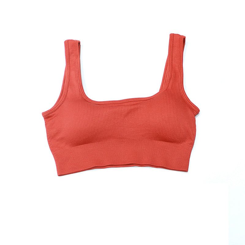 High Strength Shockproof Workout Bra Beauty Back Big Chest Push Up Sports Bra Women Thread Yoga Vest Top - Yara fashion  4622404 High Strength Shockproof Workout Bra Beauty Back Big Chest Push Up Sports Bra Women Thread Yoga Vest Top 