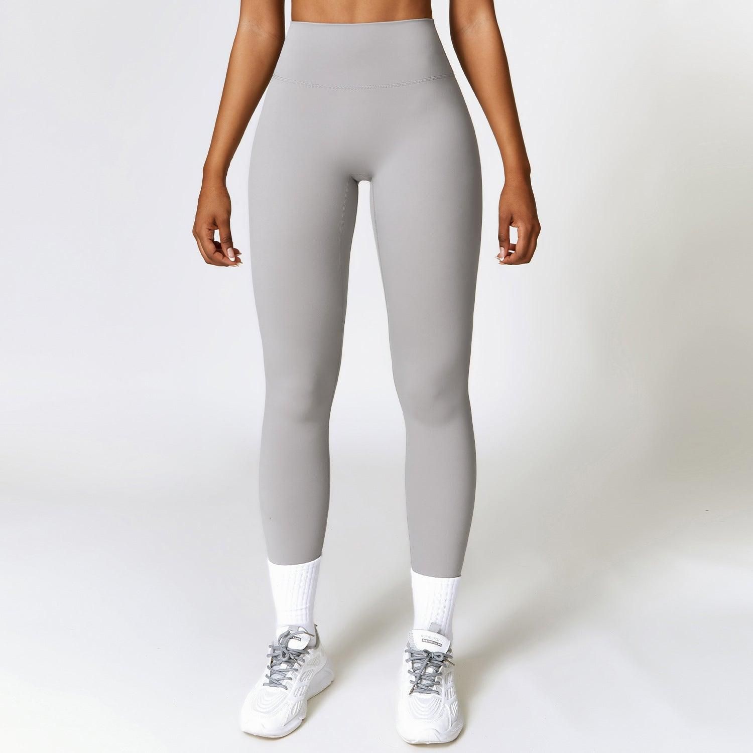 High Waist Hip Lift Brushed Yoga Pants Women Running Quick Drying Fitness Pants Outer Wear Slimming Tight Sports Pants - Yara fashion  626670 High Waist Hip Lift Brushed Yoga Pants Women Running Quick Drying Fitness Pants Outer Wear Slimming Tight Sports Pants 