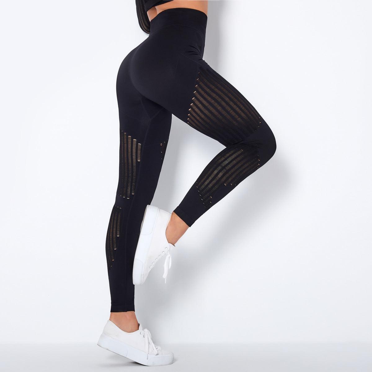 Hip Lifting Stretch Tight Bodybuilding Bottoming Shaping Sports Pants Seamless Yoga Pants - Yara fashion  507172 Hip Lifting Stretch Tight Bodybuilding Bottoming Shaping Sports Pants Seamless Yoga Pants 