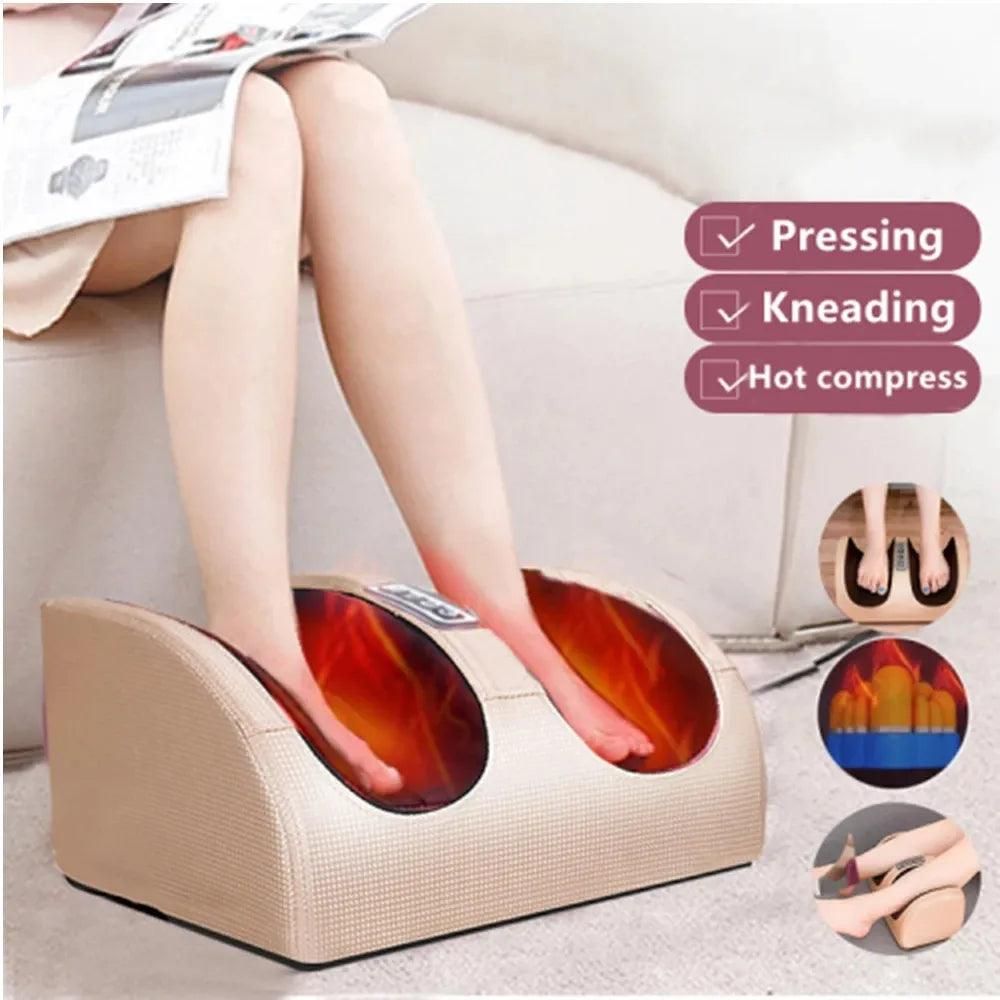 Hot Compression Electric Foot Massager Heating Therapy Shiatsu Kneading Roller Muscle Relaxation Pain Relief Foot Spa Machines - Yara fashion  81356125 Hot Compression Electric Foot Massager Heating Therapy Shiatsu Kneading Roller Muscle Relaxation Pain Relief Foot Spa Machines 