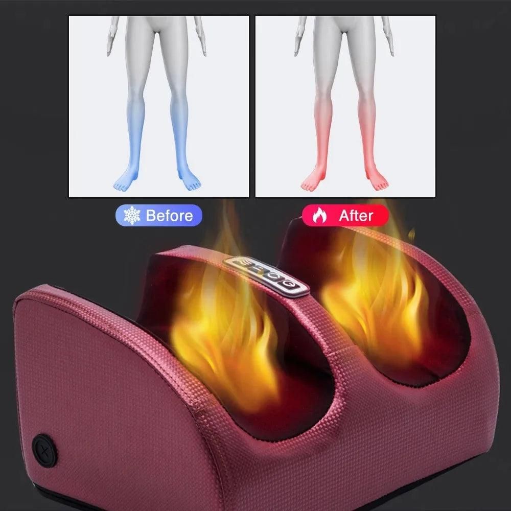 Hot Compression Electric Foot Massager Heating Therapy Shiatsu Kneading Roller Muscle Relaxation Pain Relief Foot Spa Machines - Yara fashion  82474169 Hot Compression Electric Foot Massager Heating Therapy Shiatsu Kneading Roller Muscle Relaxation Pain Relief Foot Spa Machines 