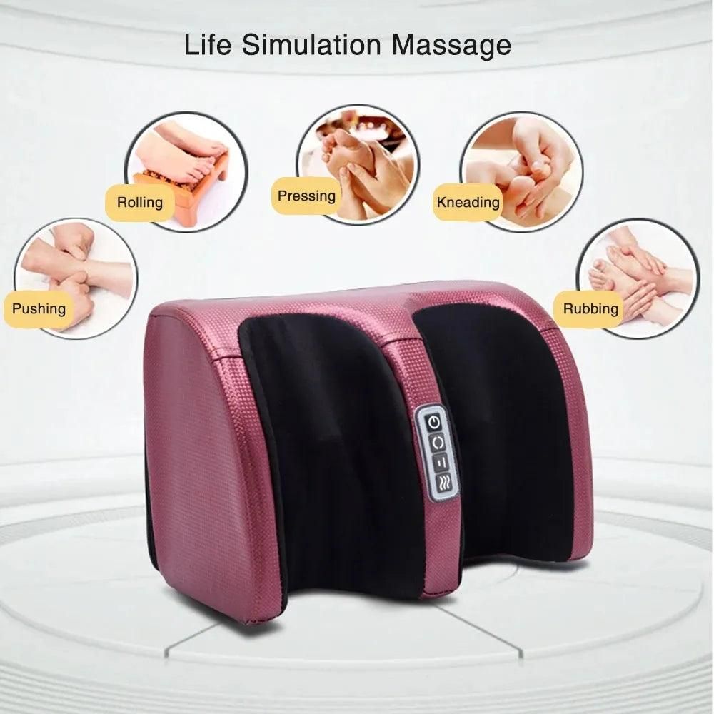 Hot Compression Electric Foot Massager Heating Therapy Shiatsu Kneading Roller Muscle Relaxation Pain Relief Foot Spa Machines - Yara fashion  51101553 Hot Compression Electric Foot Massager Heating Therapy Shiatsu Kneading Roller Muscle Relaxation Pain Relief Foot Spa Machines 