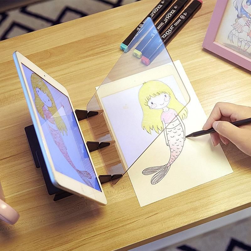 Houkiper Optical Drawing Board Easy Tracing Drawing Sketching Tool Sketch Drawing Board Picture Book Painting Artifact Sketching - Yara fashion  61061488 Houkiper Optical Drawing Board Easy Tracing Drawing Sketching Tool Sketch Drawing Board Picture Book Painting Artifact Sketching 