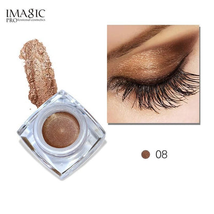 IMAGIC Gel Eyeshadow Cream Waterproof Long Lasting Shimmer Glow 12 Colors - Yara fashion  77861517 IMAGIC Gel Eyeshadow Cream Waterproof Long Lasting Shimmer Glow 12 Colors 