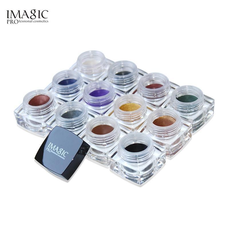 IMAGIC Gel Eyeshadow Cream Waterproof Long Lasting Shimmer Glow 12 Colors - Yara fashion  13123226 IMAGIC Gel Eyeshadow Cream Waterproof Long Lasting Shimmer Glow 12 Colors 