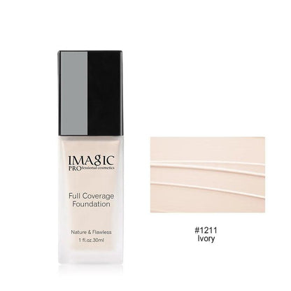 IMAGIC Liquid Foundation Matte Professional Facial Concealer Oil Control Waterproof Long Lasting Easy to Wear Moisturizing Makeu - Yara fashion  31885911 IMAGIC Liquid Foundation Matte Professional Facial Concealer Oil Control Waterproof Long Lasting Easy to Wear Moisturizing Makeu 