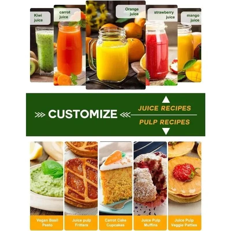 Juicer Machine, 500W Juicer with 3” Wide Mouth for Whole Fruits and Veg, Centrifugal Juice Extractor with 3-Speed Setting - Yara fashion  2675847 Juicer Machine, 500W Juicer with 3” Wide Mouth for Whole Fruits and Veg, Centrifugal Juice Extractor with 3-Speed Setting 