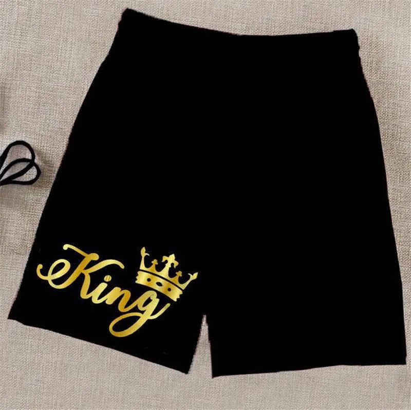 King and Queen 3D Printed Summer Men Shorts For Women Bikini Couple Matching Beach Shorts 02 - Yara fashion  29528703 King and Queen 3D Printed Summer Men Shorts For Women Bikini Couple Matching Beach Shorts 02 