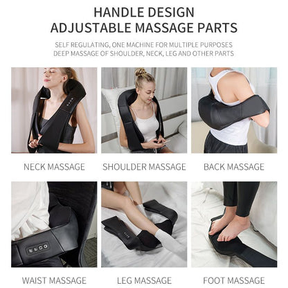 Kneading massage shawl massager SKG cervical spine massager household electric waist and back hot compress massager With bag - Yara fashion  53268024 Kneading massage shawl massager SKG cervical spine massager household electric waist and back hot compress massager With bag 