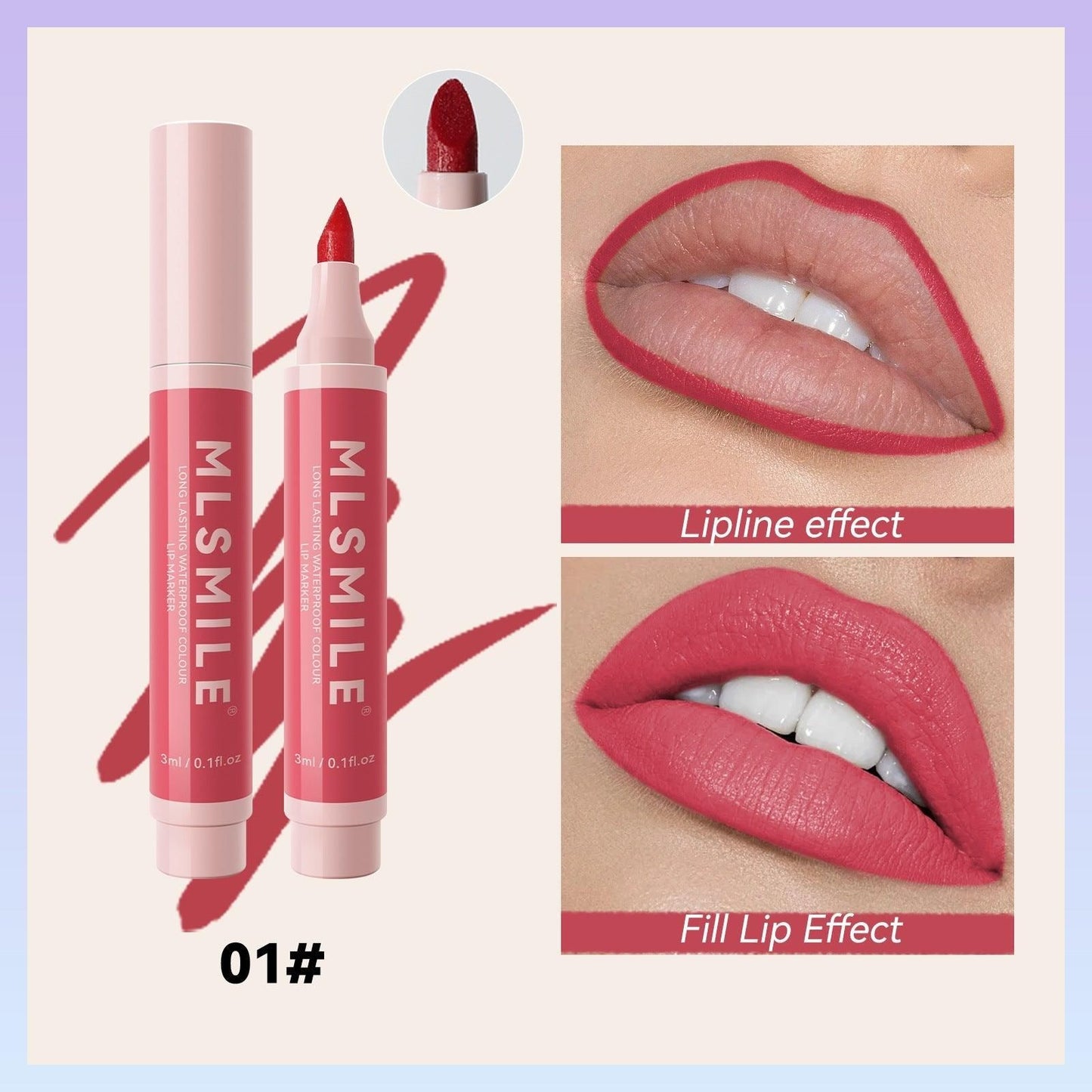 Lip Liner Waterproof No Stain On Cup Lipstick Multifunctional - Yara fashion  75029368 Lip Liner Waterproof No Stain On Cup Lipstick Multifunctional 