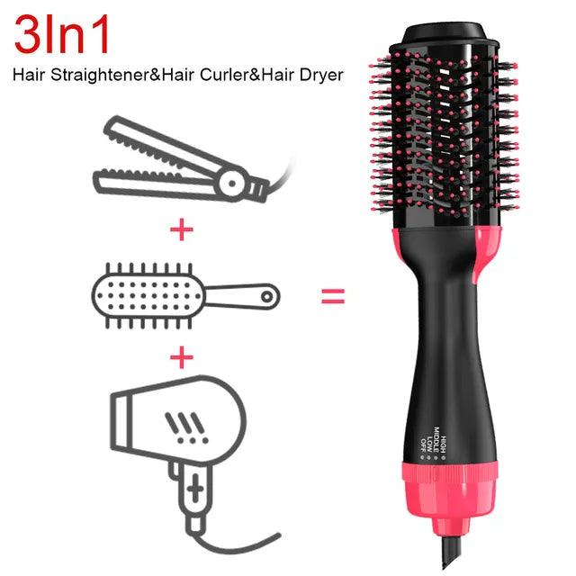 LISAPRO 3 IN 1 Hot Air Brush One-Step Hair Dryer And Volumizer Styler and Dryer Blow Dryer Brush Professional 1000W Hair Dryers - Yara fashion  81931583 LISAPRO 3 IN 1 Hot Air Brush One-Step Hair Dryer And Volumizer Styler and Dryer Blow Dryer Brush Professional 1000W Hair Dryers 