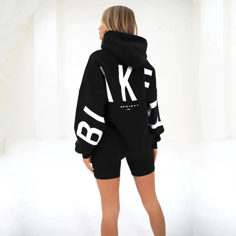 Loose Top Hoodie For Women Fashion Letter Long Sleeved Autumn/winter Versatile Hoodie 2024 New Casual Sports Tops - Yara fashion  55584844 Loose Top Hoodie For Women Fashion Letter Long Sleeved Autumn/winter Versatile Hoodie 2024 New Casual Sports Tops 