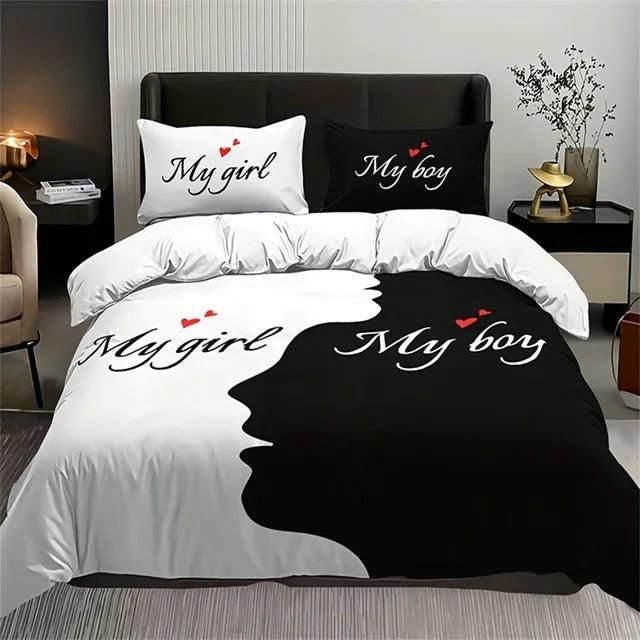 Luxury Black Red Crown Love Couple 3Pcs Queen King Full Size Duvet Cover Bedding Linen Set Bedspread For a Child 200x200 240x220 - Yara fashion  47571474 Luxury Black Red Crown Love Couple 3Pcs Queen King Full Size Duvet Cover Bedding Linen Set Bedspread For a Child 200x200 240x220 