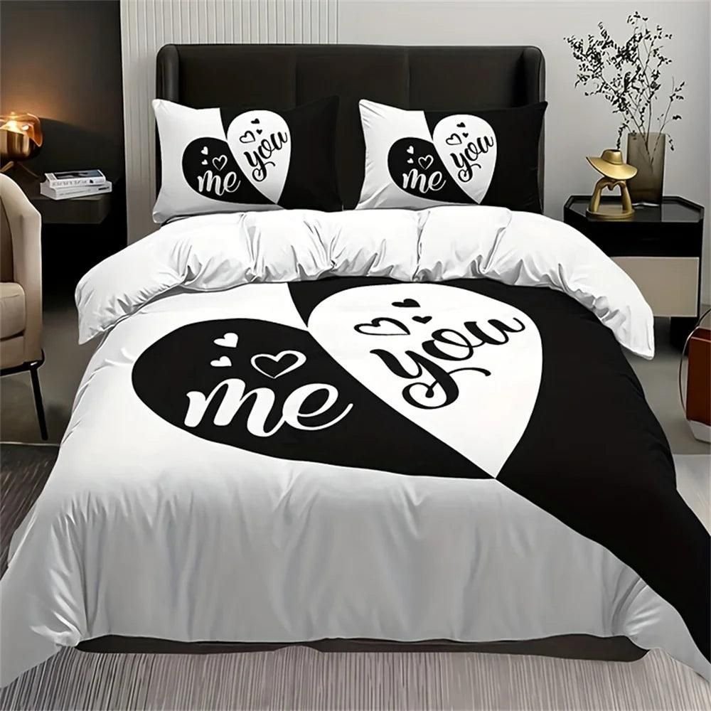 Luxury Black Red Crown Love Couple 3Pcs Queen King Full Size Duvet Cover Bedding Linen Set Bedspread For a Child 200x200 240x220 - Yara fashion  88255741 Luxury Black Red Crown Love Couple 3Pcs Queen King Full Size Duvet Cover Bedding Linen Set Bedspread For a Child 200x200 240x220 