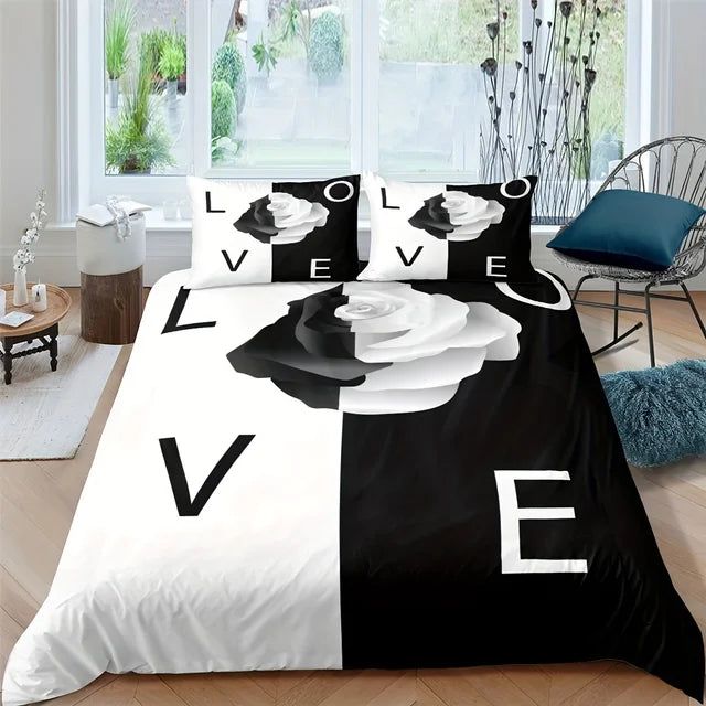 Luxury Black Red Crown Love Couple 3Pcs Queen King Full Size Duvet Cover Bedding Linen Set Bedspread For a Child 200x200 240x220 - Yara fashion  42981137 Luxury Black Red Crown Love Couple 3Pcs Queen King Full Size Duvet Cover Bedding Linen Set Bedspread For a Child 200x200 240x220 