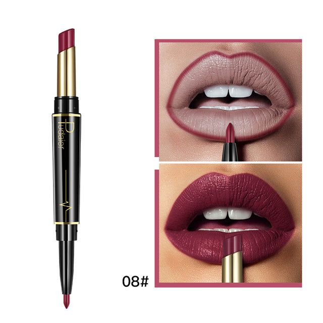 Matte Lipstick Wateproof Double Ended Long Lasting Lipsticks Brand - Yara fashion  55059522 Matte Lipstick Wateproof Double Ended Long Lasting Lipsticks Brand 