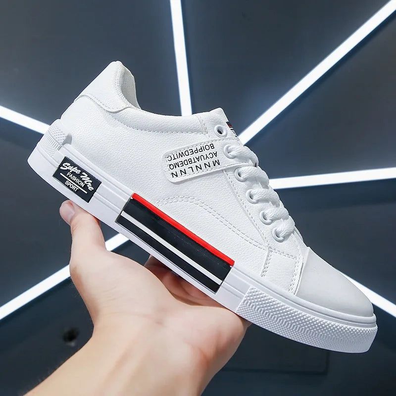 Men High-Top Skateboard Shoes Brand Leather Men's Casual Sneakers Male - Yara fashion  27403257 Men High-Top Skateboard Shoes Brand Leather Men's Casual Sneakers Male 