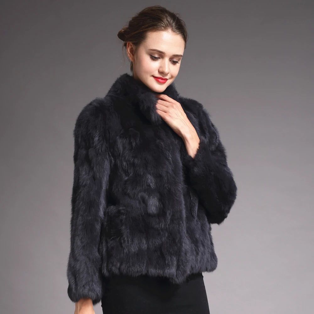 Natural Rabbit Fur Coat Women Winter Jacket Real leather and fur promotion clothing Female On Offer With Free Shipping 2024 Cold - Yara fashion  80560629 Natural Rabbit Fur Coat Women Winter Jacket Real leather and fur promotion clothing Female On Offer With Free Shipping 2024 Cold 