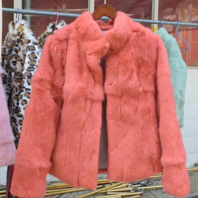 Natural Rabbit Fur Coat Women Winter Jacket Real leather and fur promotion clothing Female On Offer With Free Shipping 2024 Cold - Yara fashion  67094916 Natural Rabbit Fur Coat Women Winter Jacket Real leather and fur promotion clothing Female On Offer With Free Shipping 2024 Cold 