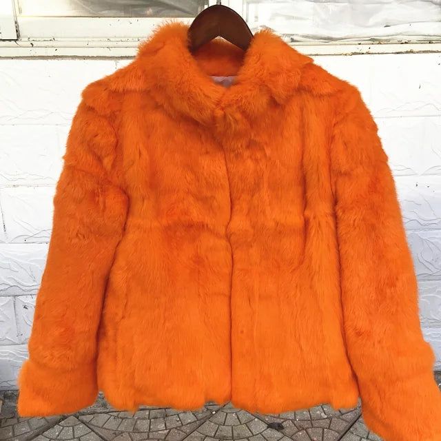 Natural Rabbit Fur Coat Women Winter Jacket Real leather and fur promotion clothing Female On Offer With Free Shipping 2024 Cold - Yara fashion  28563566 Natural Rabbit Fur Coat Women Winter Jacket Real leather and fur promotion clothing Female On Offer With Free Shipping 2024 Cold 