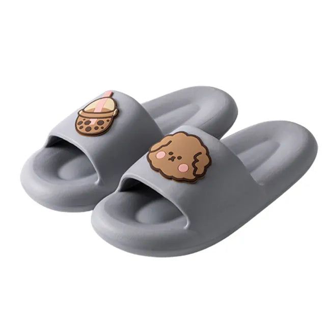 New Cloud Soft EVA Slippers Couples Home Outdoor Slipper Summer Beach Sandals Men Flip Flops Women Bedroom Thick Bottom Shoes - Yara fashion Yara fashion 14.06