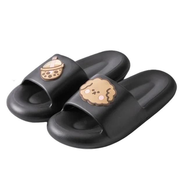 New Cloud Soft EVA Slippers Couples Home Outdoor Slipper Summer Beach Sandals Men Flip Flops Women Bedroom Thick Bottom Shoes - Yara fashion Yara fashion 14.06