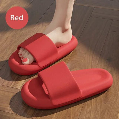 New Cloud Soft EVA Slippers Couples Home Outdoor Slipper Summer Beach Sandals Men Flip Flops Women Bedroom Thick Bottom Shoes - Yara fashion Yara fashion 14.06