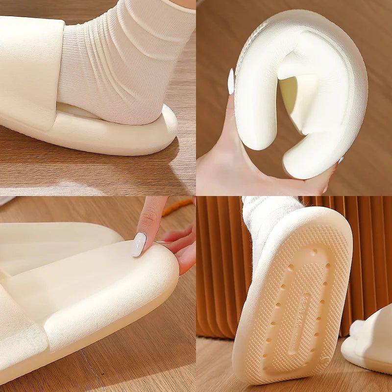 New Cloud Soft EVA Slippers Couples Home Outdoor Slipper Summer Beach Sandals Men Flip Flops Women Bedroom Thick Bottom Shoes - Yara fashion  2812925 New Cloud Soft EVA Slippers Couples Home Outdoor Slipper Summer Beach Sandals Men Flip Flops Women Bedroom Thick Bottom Shoes 