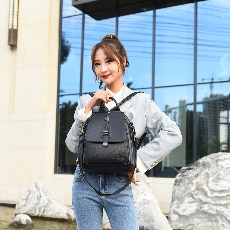 New Fashion PU Soft Leather Small Backpack - Yara fashion  5197161 New Fashion PU Soft Leather Small Backpack 