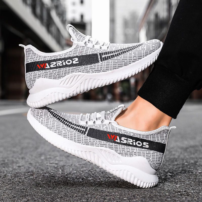 New Flyknit Men's Shoes Korean Style Trendy Casual Shoes Comfortable - Yara fashion  33728923 New Flyknit Men's Shoes Korean Style Trendy Casual Shoes Comfortable 