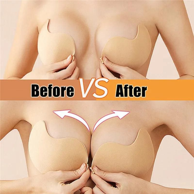 New Silicone Chest Stickers Lift Up Nude Bra Self Adhesive Bra Nude Invisible Push Up Cover Bra Pad Sexy Strapless Breast Petals - Yara fashion  32134926 New Silicone Chest Stickers Lift Up Nude Bra Self Adhesive Bra Nude Invisible Push Up Cover Bra Pad Sexy Strapless Breast Petals 