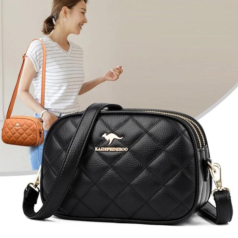 New Summer Square Small Shoulder Messenger Bag Female Girl Three Layers Circle Luxury Handbags Simple Style Crossbody Bags Purse - Yara fashion  52830779 New Summer Square Small Shoulder Messenger Bag Female Girl Three Layers Circle Luxury Handbags Simple Style Crossbody Bags Purse 